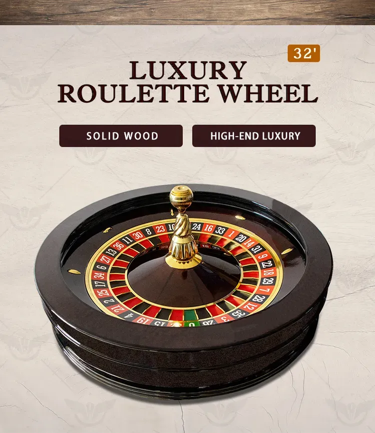 豪华轮盘赌桌上的金色轮盘